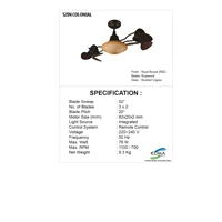 Ceiling fan MT Edma Colonial 52